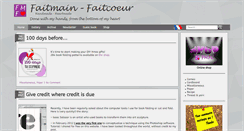 Desktop Screenshot of faitmain-faitcoeur.fr